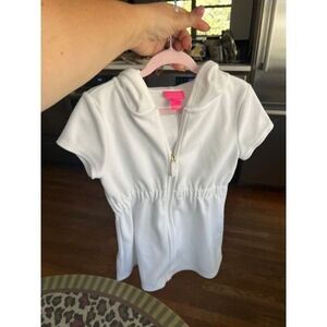 Lilly pultizer girls white coverup size 4-5